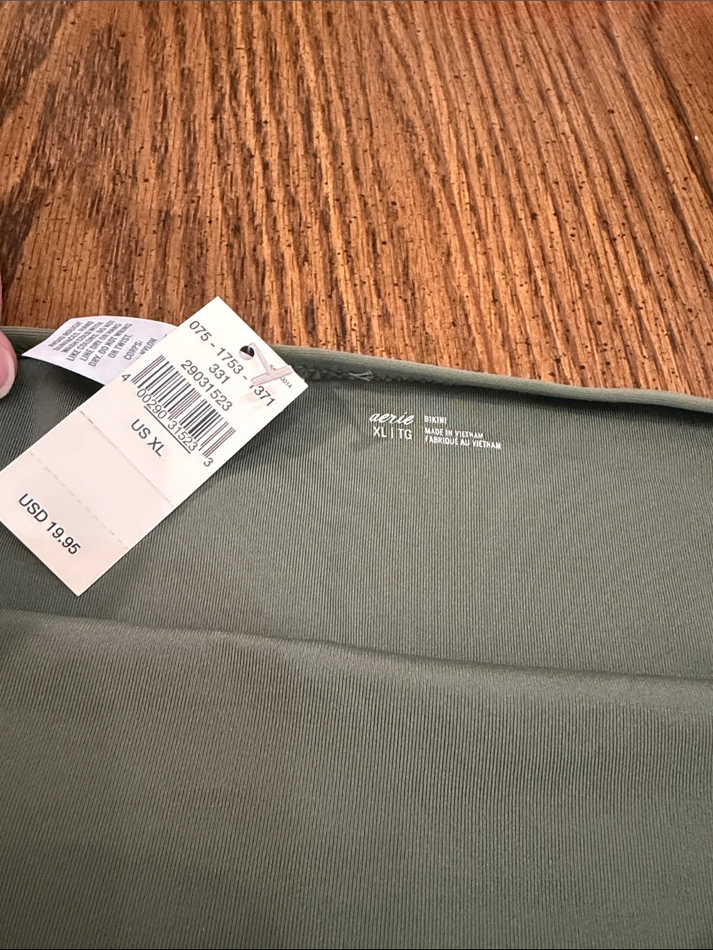 aerie Olive Green Seamless Bikini Bottoms
